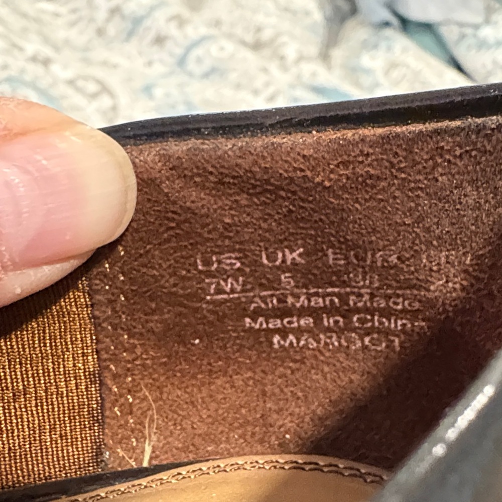 Life Stride Dark Brown Flats with Gold Accent - Picture 3 of 5